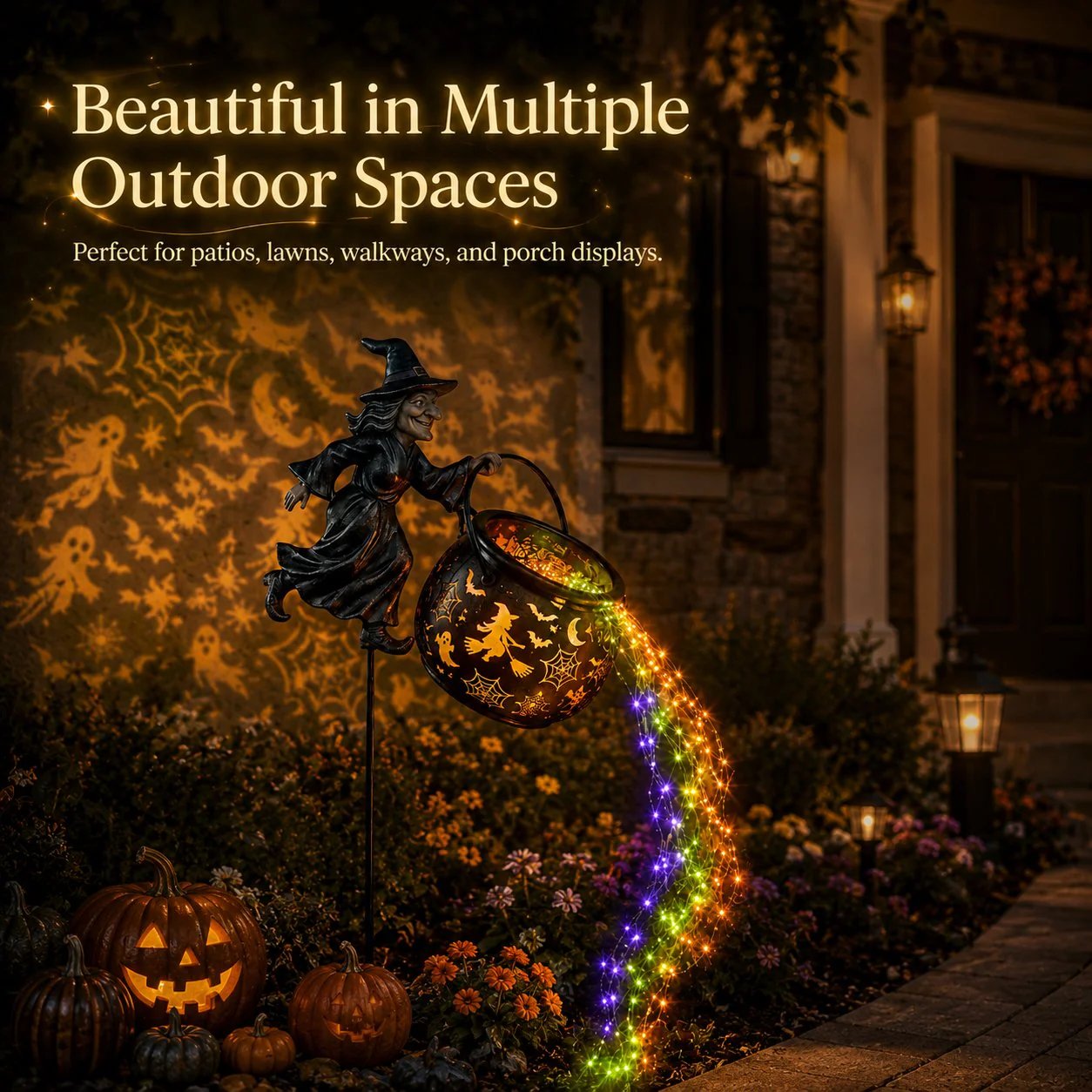 🔥Limited-time offer: 40% off 🔥Halloween Witch Cauldron Garden Lights