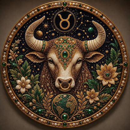 🔥 LAST DAY 49% OFF – ✨ Premium 3D Pearl 12 Zodiac Signs Art Kit | Luxury Flocked Canvas with Scratch-Resistant Non-Fading Pearl Beads DIY Handmade Astrology Decor ♈🌙💎