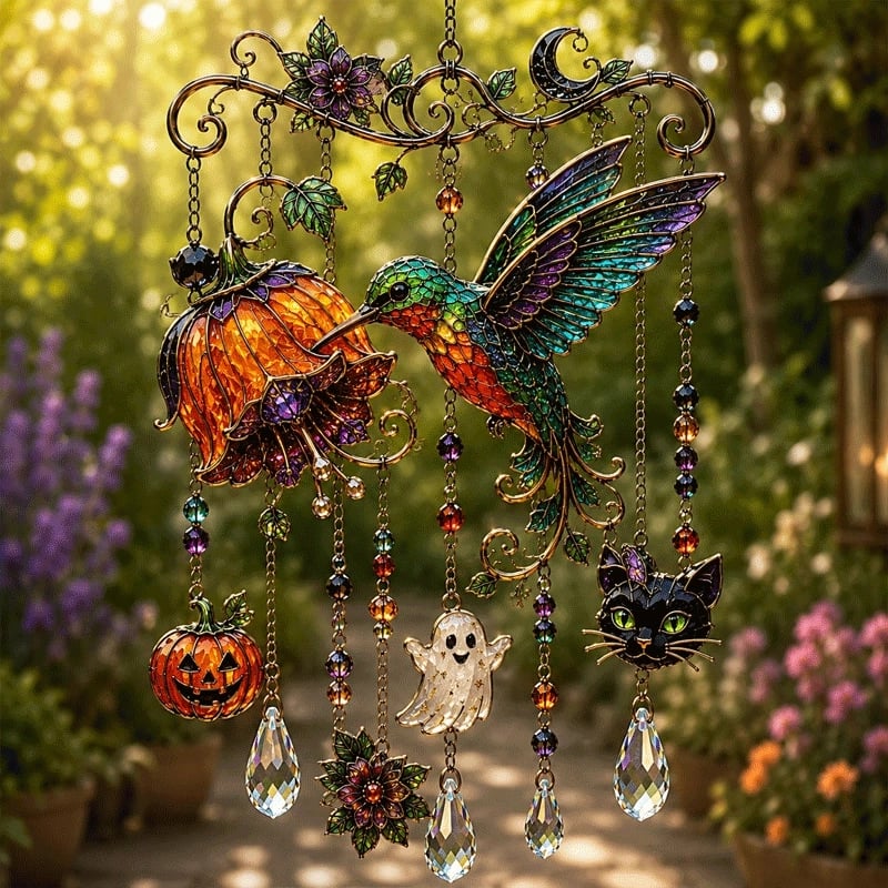 💥 Limited Time 40% OFF – 👻🎃Halloween Suncatcher Wind Chime