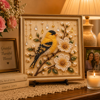 Luxury Bird Pearl Art DIY Kit for Elegant Home Decor, Relaxing Handcraft Projects and Gift‑Ready Wall Art
