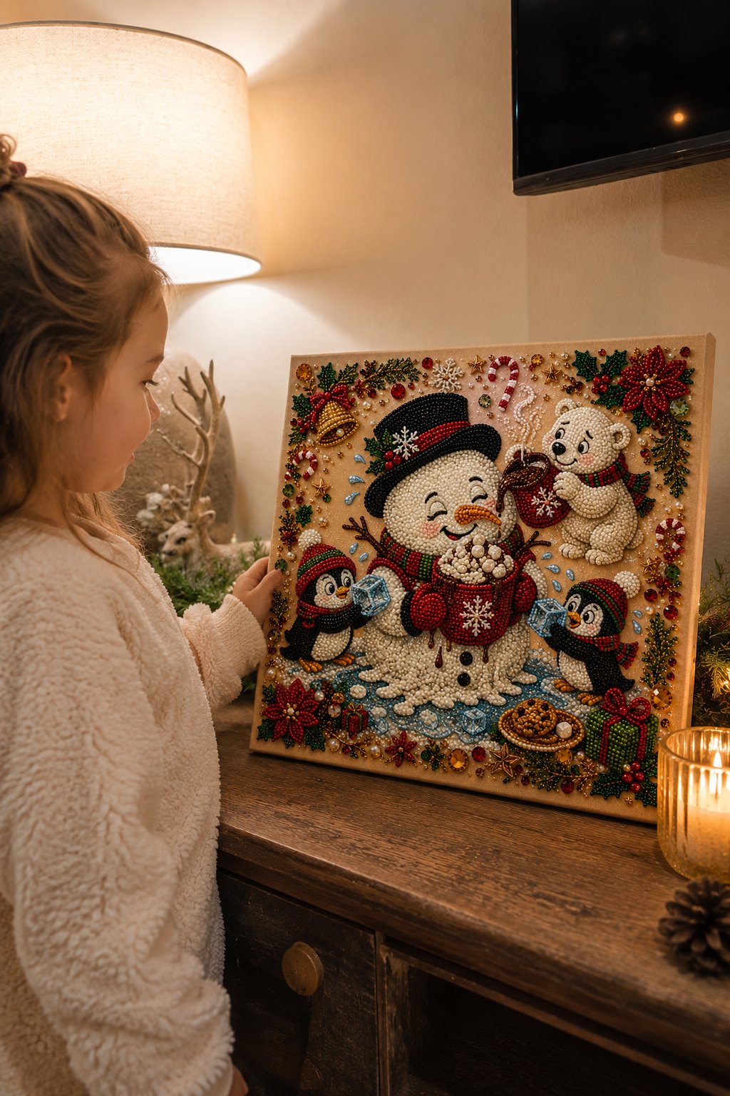 🎄 LAST DAY 49% OFF🧘 Relaxing & Beginner-Friendly🎄 Premium 3D Pearl Christmas Art Kit – ✨Relaxing DIY Craft to Create Stunning Christmas Artwork