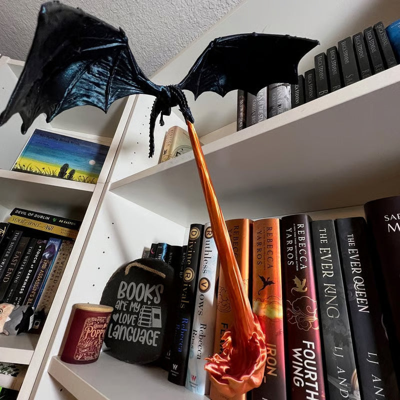 🏆Flash Sale⚡ 50K+ ✨Dragon Flame Book Nook