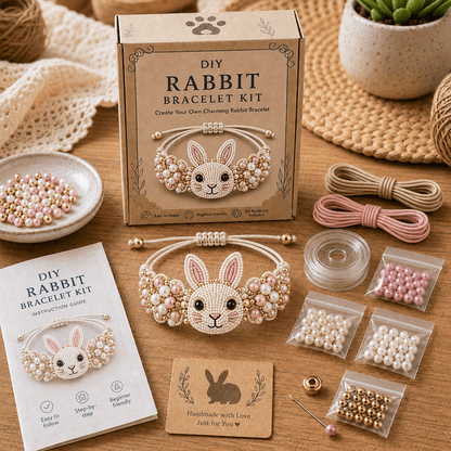 DIY Beaded Bracelet Making Kit 💎✨ – Relaxing Jewelry Craft Set for Beautiful Handmade Bracelets