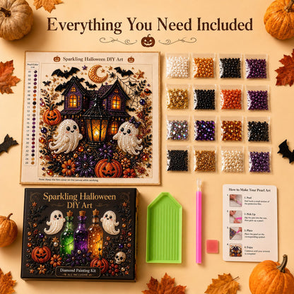 🔥LAST DAY 50% OFF - 🎃Halloween Pearl Diamond Art DIY Kit👻 (No Mess, Beginner)