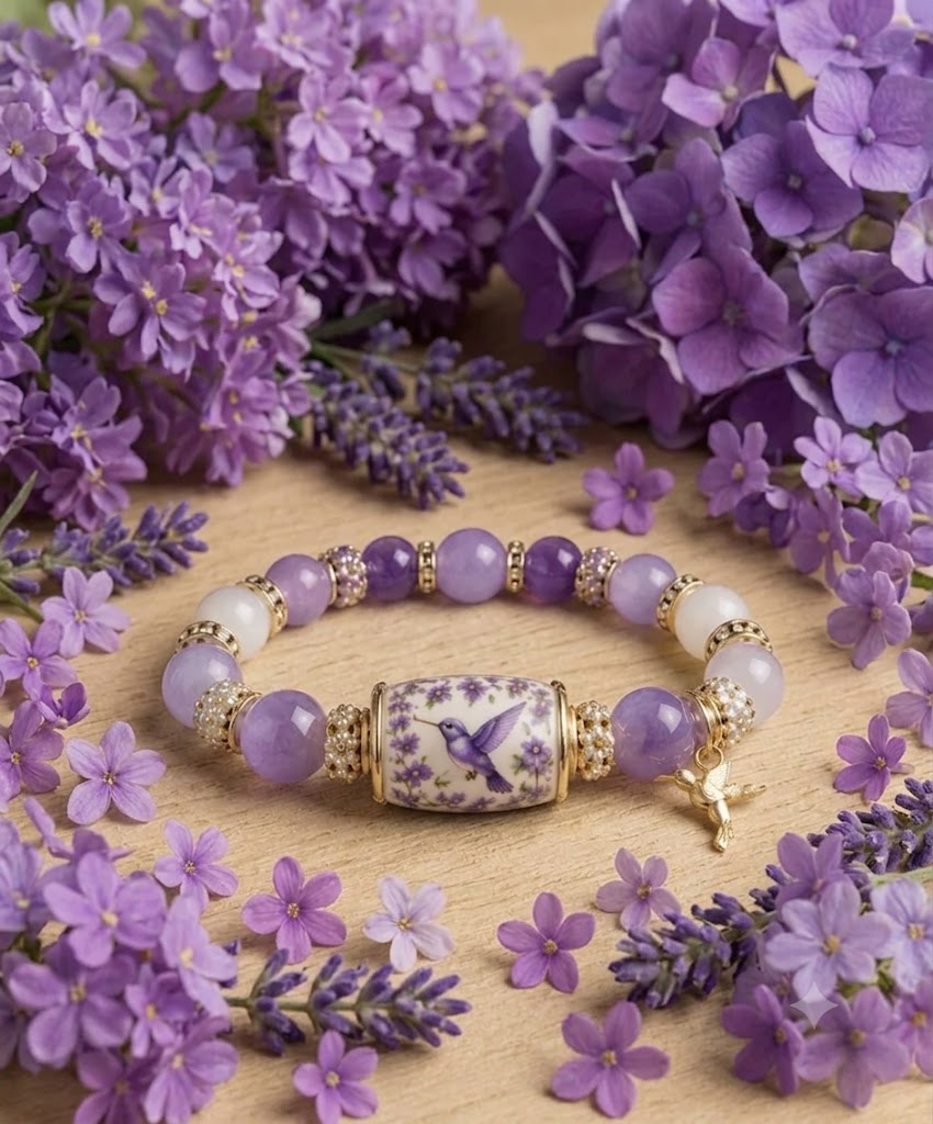 💜Hummingbird Garden Faith Bracelet 🌸 | 2026 Limited Edition Bracelet
