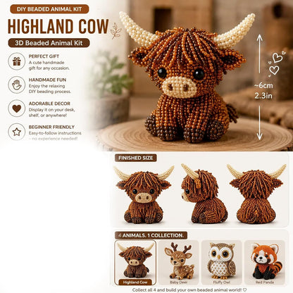 🔥 2026 Mini 3D Beaded Animals DIY Kit - Beginner-Friendly Craft Set