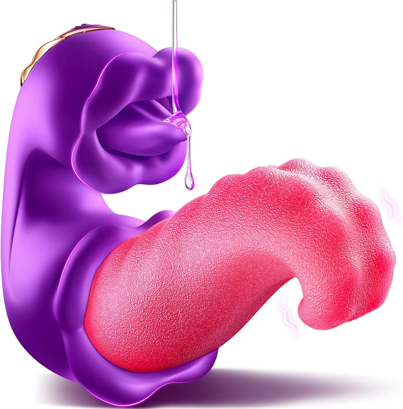 2026 Upgraded 3-in-1 Rose Toy – Automatic Thrusting G-Spot Vibrator & Air-Pulse Clit Sucker, Waterproof Liquid Silicone with Smart Heating🗽