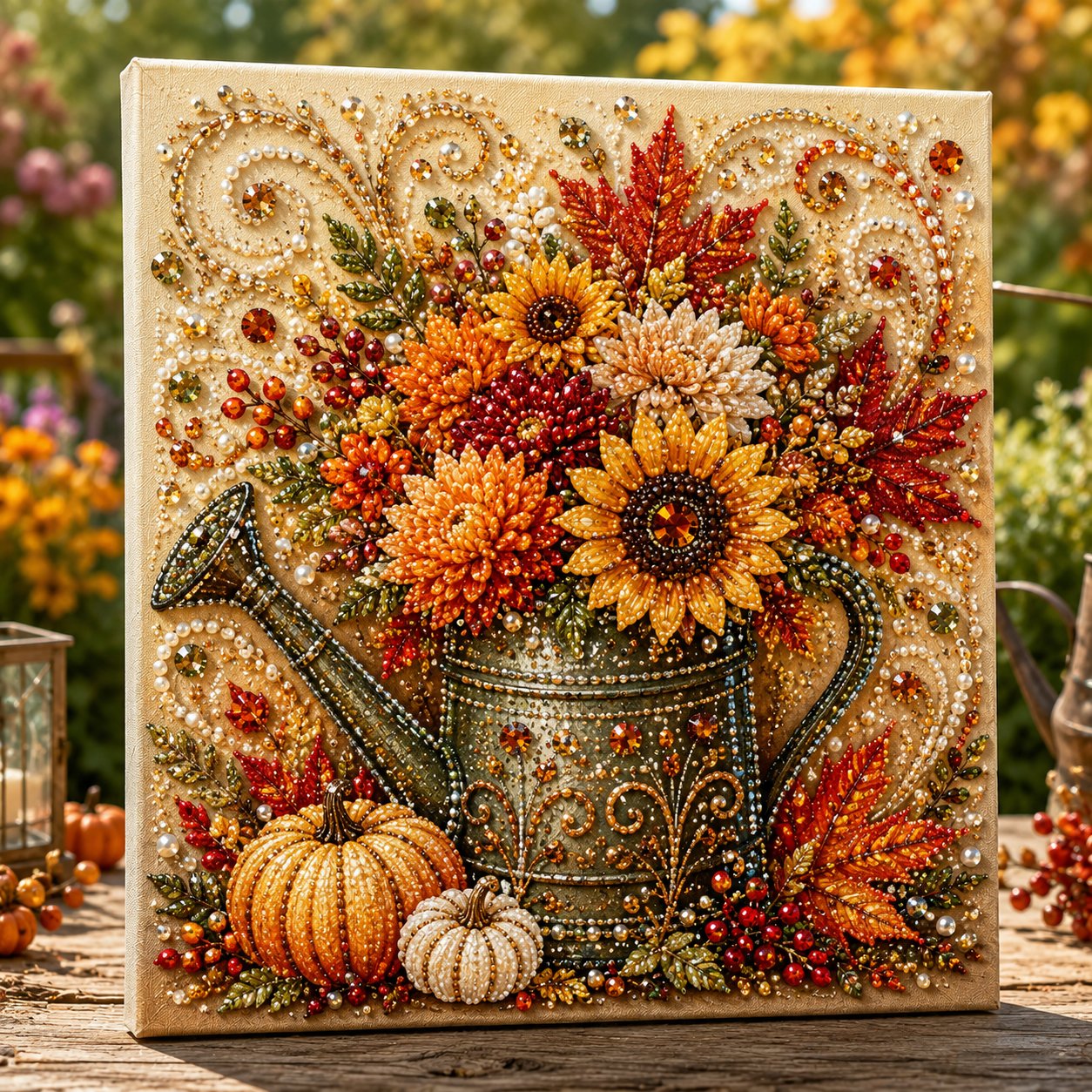 🔥 Last Day 49% OFF - 🍂💎 Autumn Pearl Painting Kit – Relaxing DIY Craft to Create Sparkling Fall Artwork 🖌️
