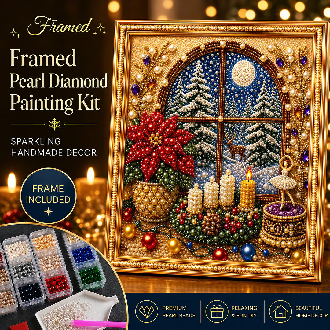 DIY Framed Christmas Pearl Art Kit