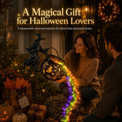 🔥Limited-time offer: 40% off 🔥Halloween Witch Cauldron Garden Lights