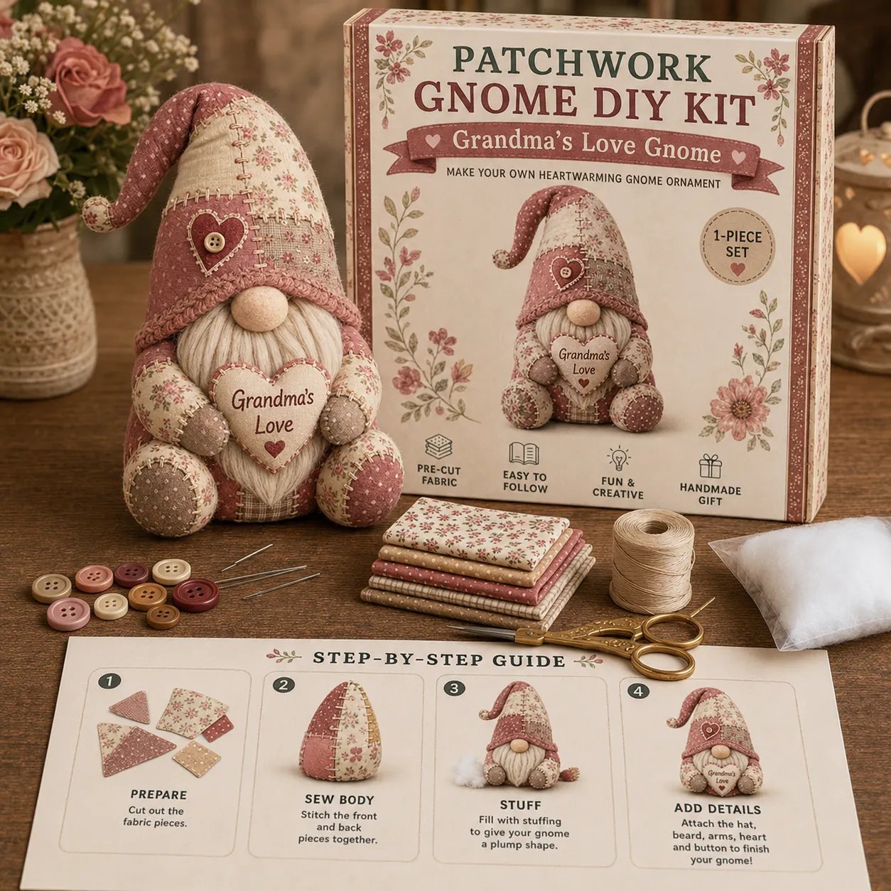 🧵DIY Patchwork Animal Kit – Create Your Own Adorable Animals