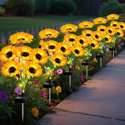 🔥🌻Last Day Sale 49% OFF🌞Solar LED Sunflower Garden Lights-29.6inch/74cm