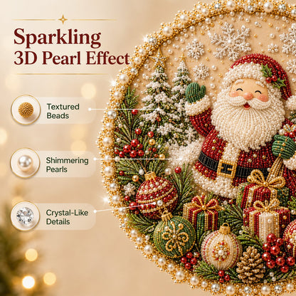 🔥Last Day 49% OFF - 🌸🌻🍂🎄 Four Seasons & Holiday Pearl Art Hanging Wreath Kit ✨