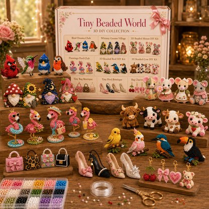 🧵✨ Creative Beaded Mini World 3D DIY Kit Collection