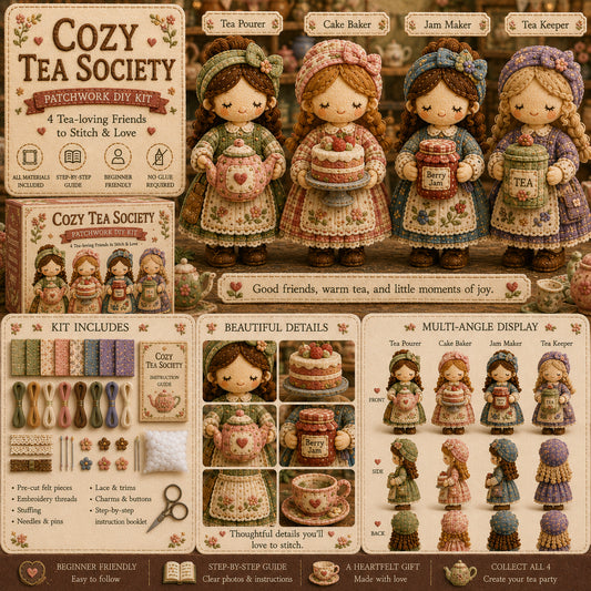 🎁Last Day Buy 2 Save 10%🧵 Tiny Worlds Collection – Patchwork DIY Kit Series