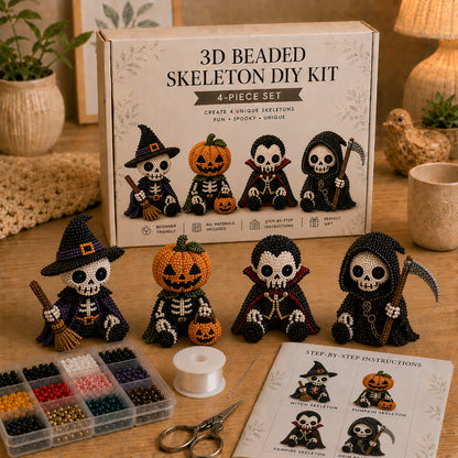 💀 3D Beaded Skeleton DIY Kit