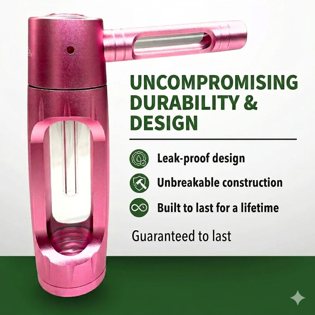 Portable Aluminum Alloy Glass Pipe