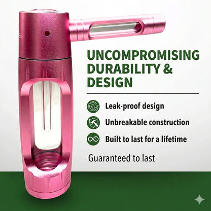 Portable Aluminum Alloy Glass Pipe