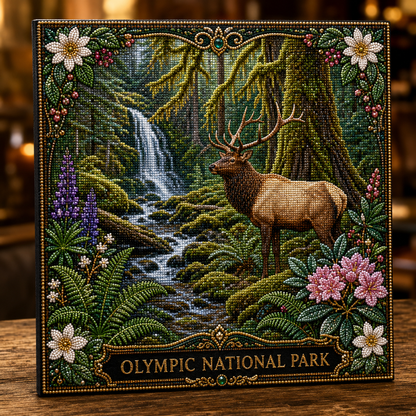 America’s National Parks Pearl Art Kit 🏞️✨ – DIY Beaded Landscape Wall Art
