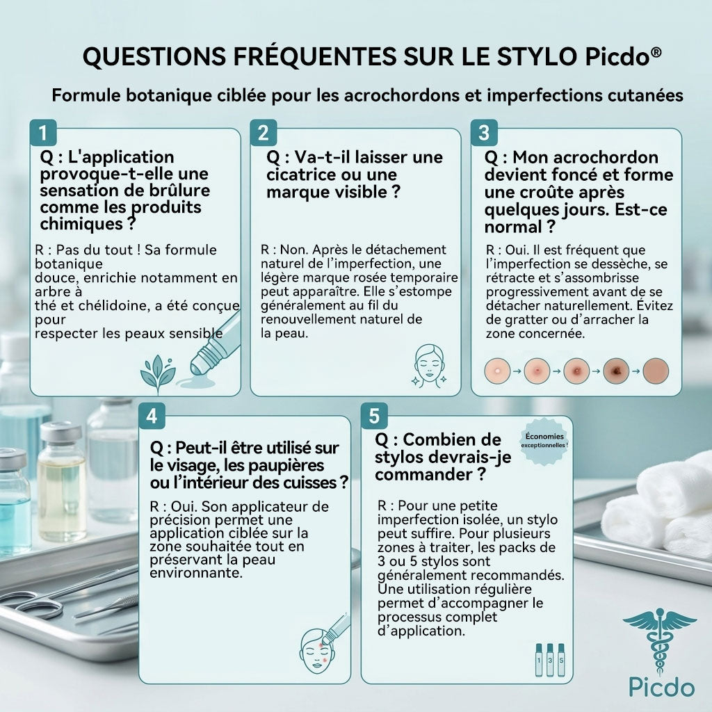 Boutique officielle de la marque (Belgique) |✏️𝐏i𝐜𝐝o® 7 Jours Effaceur de taches et d’excroissances cutanées(Zéro douleur, zéro cicatrice – Roller)