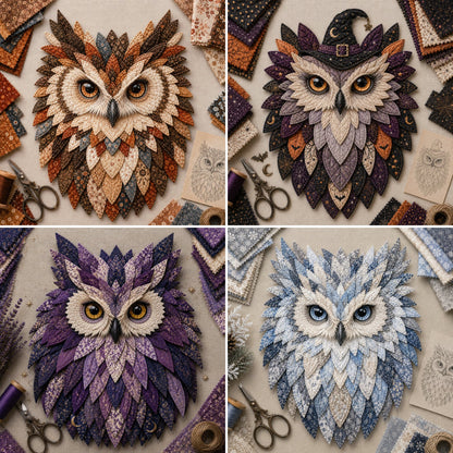 💥 LAST DAY 49% OFF - 🦉 Layered Fabric Owl Wall Art DIY Kit – Easy for Beginners, Guide Included (📦Buy 2 Free Shipping)