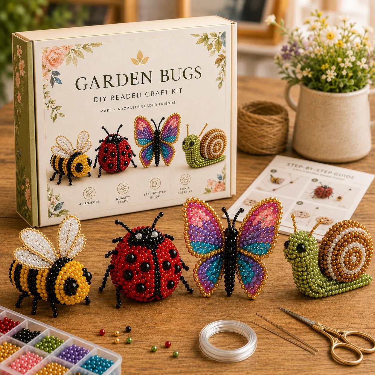 🔥Last Day 49% OFF - 🧵✨Tiny 3D Beaded Animal DIY Kit