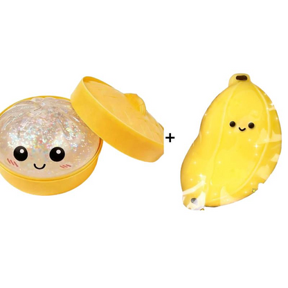 Glitter Dumpling Squishy Steamer Blind Box Surprise Squeeze Fun