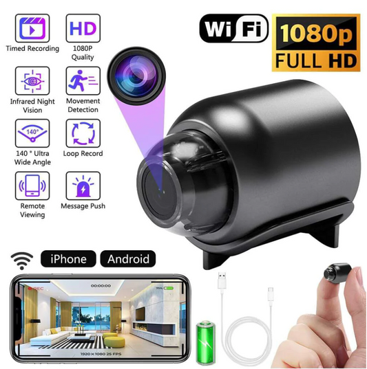 Mini Câmara de Segurança Full HD 4K UltraVision™