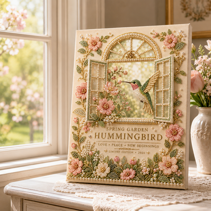 Spring Garden Hummingbird DIY Pearl Painting Kit | 2026 Limited Edition