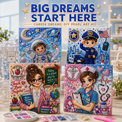 🖼️Career Dreams DIY Pearl Bead Art Kit for Kids