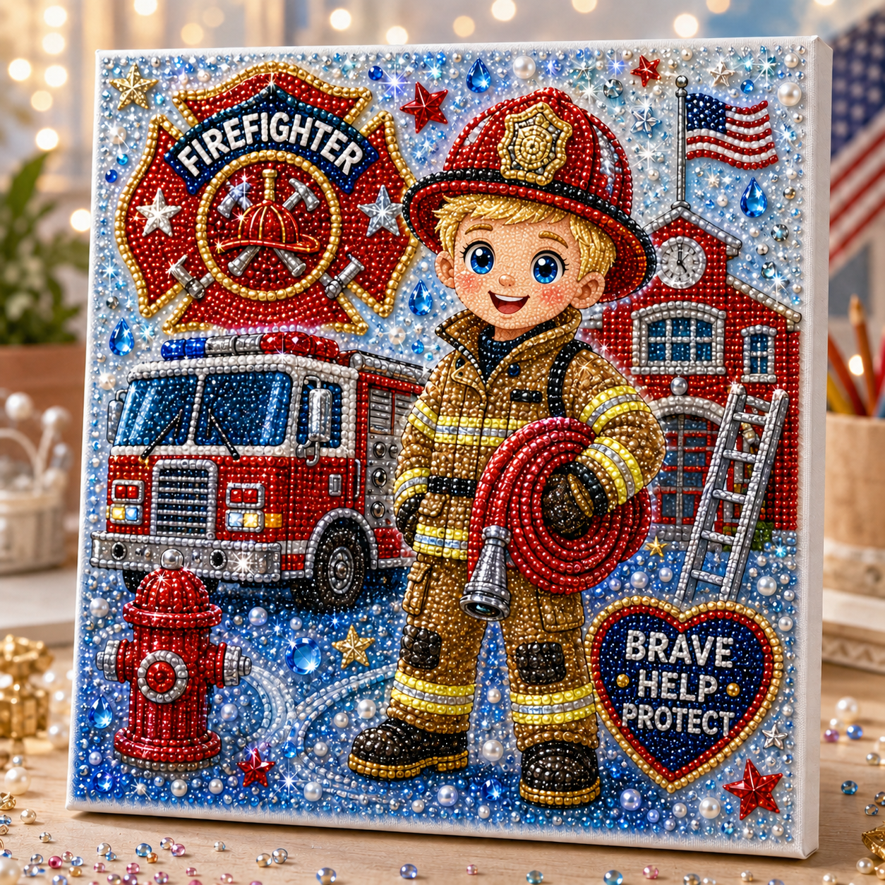 🖼️Career Dreams DIY Pearl Bead Art Kit for Kids
