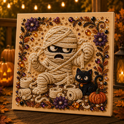 🎃 Absurd Halloween Moments Pearl Art Kit 👻🎃 – Spooky‑Cute DIY Beaded Wall Art