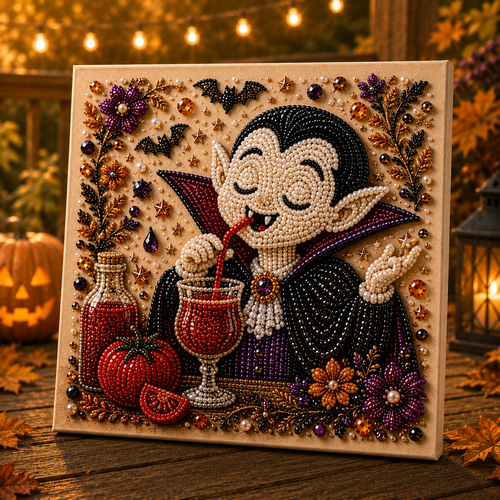 🎃 Absurd Halloween Moments Pearl Art Kit 👻🎃 – Spooky‑Cute DIY Beaded Wall Art