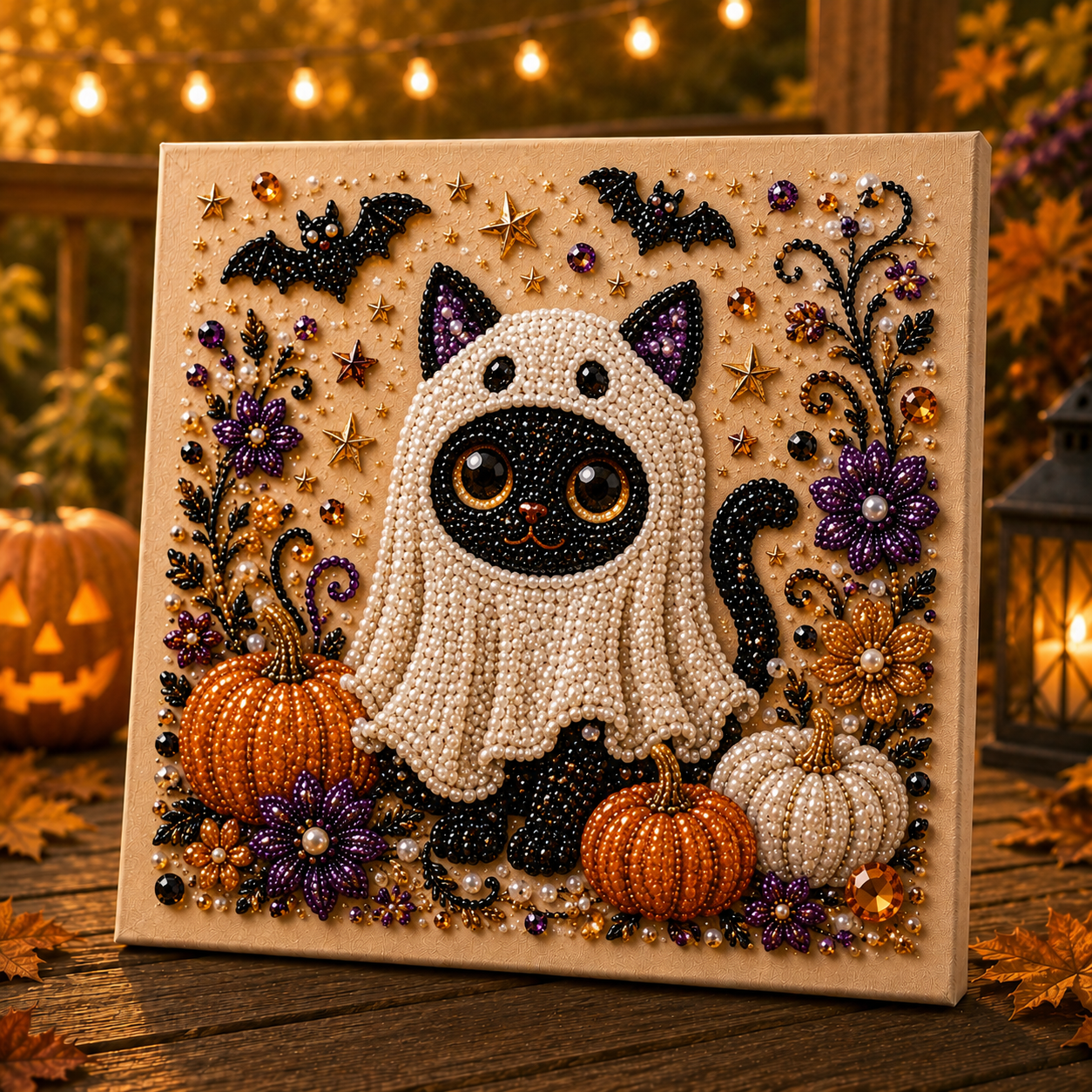 🎃 Absurd Halloween Moments Pearl Art Kit 👻🎃 – Spooky‑Cute DIY Beaded Wall Art