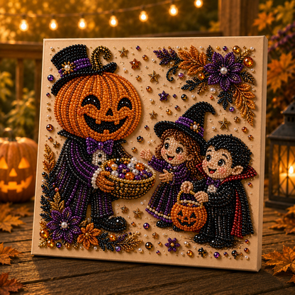 🎃 Absurd Halloween Moments Pearl Art Kit 👻🎃 – Spooky‑Cute DIY Beaded Wall Art