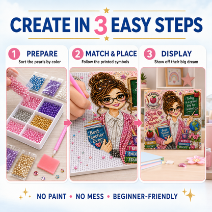 🖼️Career Dreams DIY Pearl Bead Art Kit for Kids