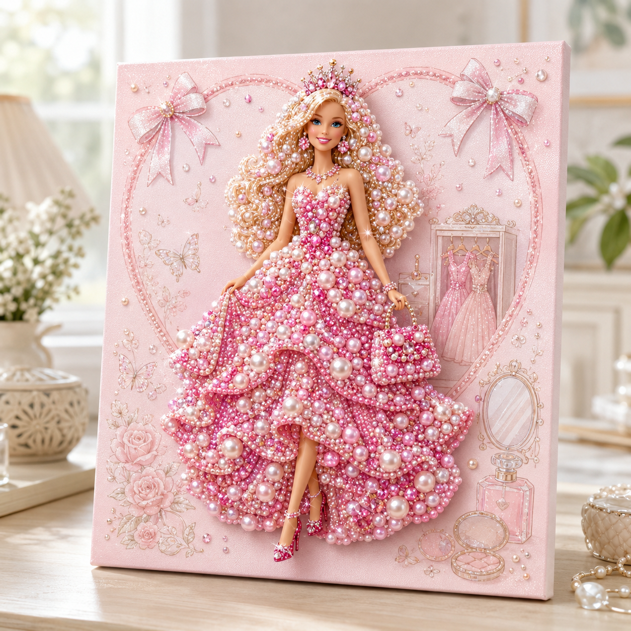 Last Day 49% OFF - Fashion Doll Pearl Art DIY Kit