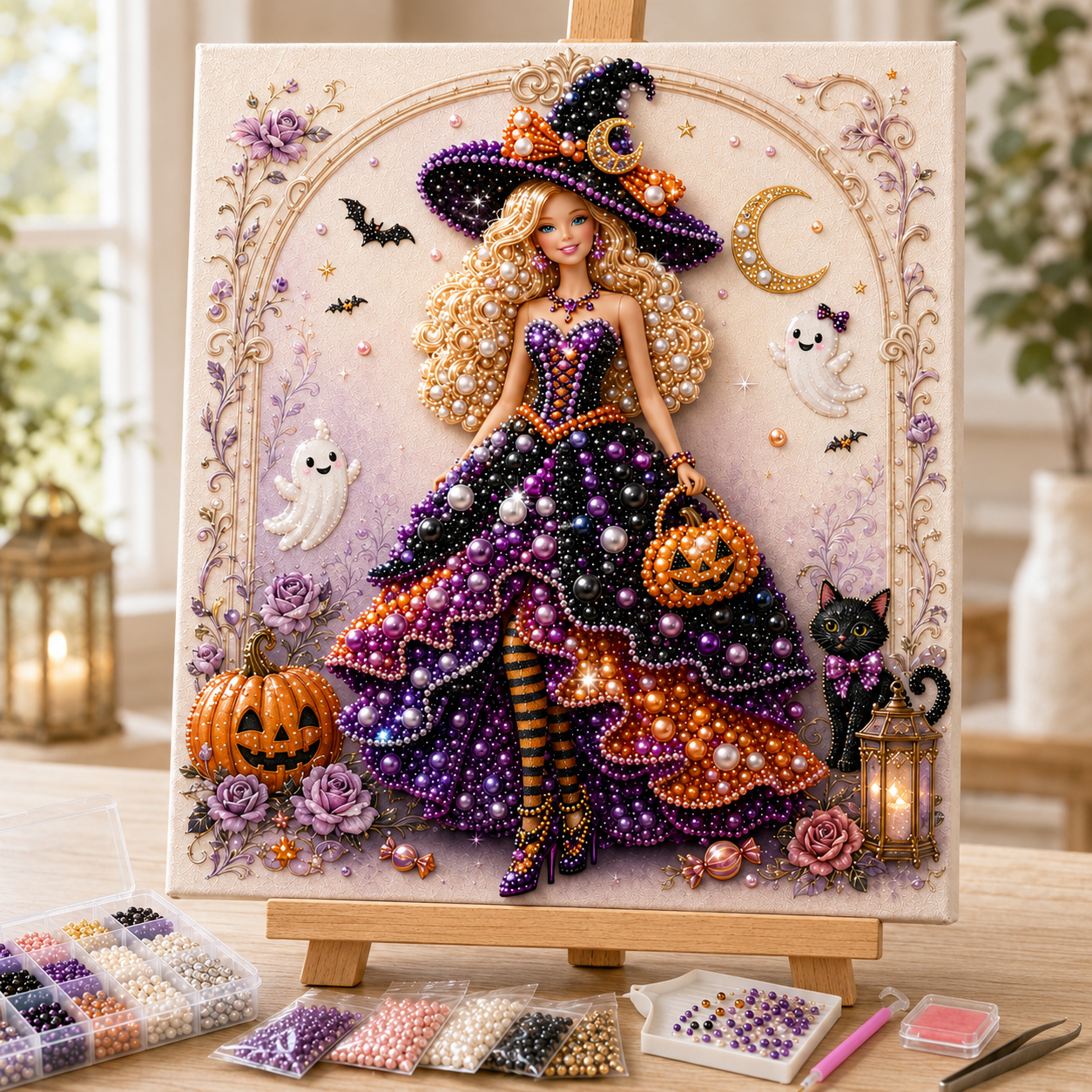 Last Day 49% OFF - Fashion Doll Pearl Art DIY Kit