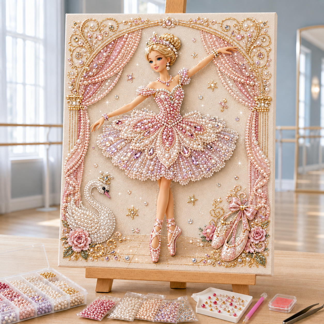 Last Day 49% OFF - Fashion Doll Pearl Art DIY Kit