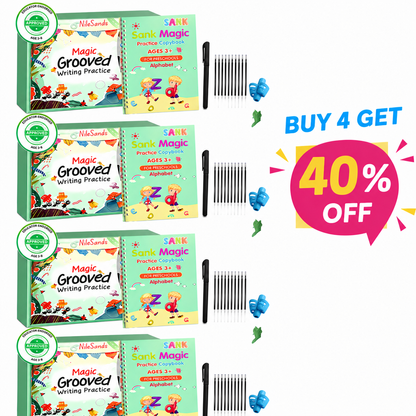 💥LAST DAY SALE 50%OFF💥📚 Kids Practice Copybook Set (4Pcs/Set)