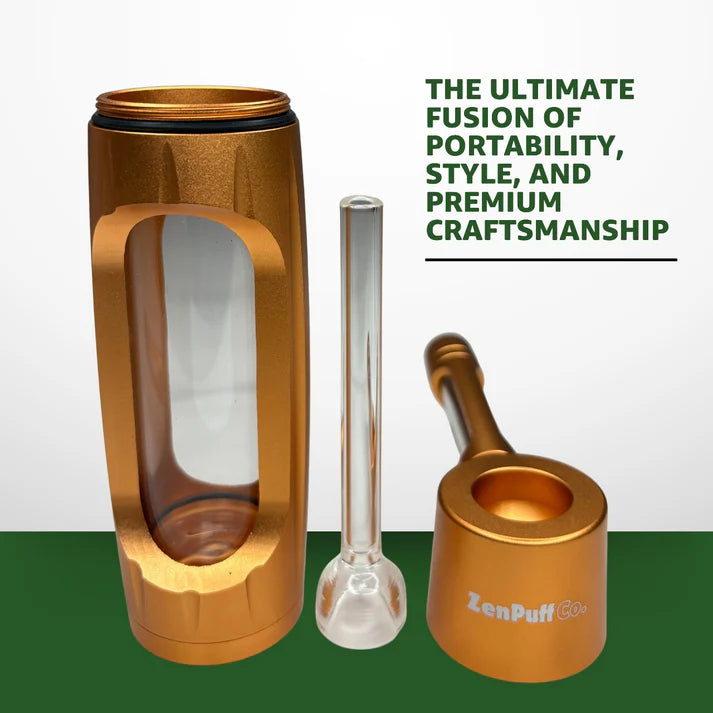 Portable Aluminum Alloy Glass Pipe