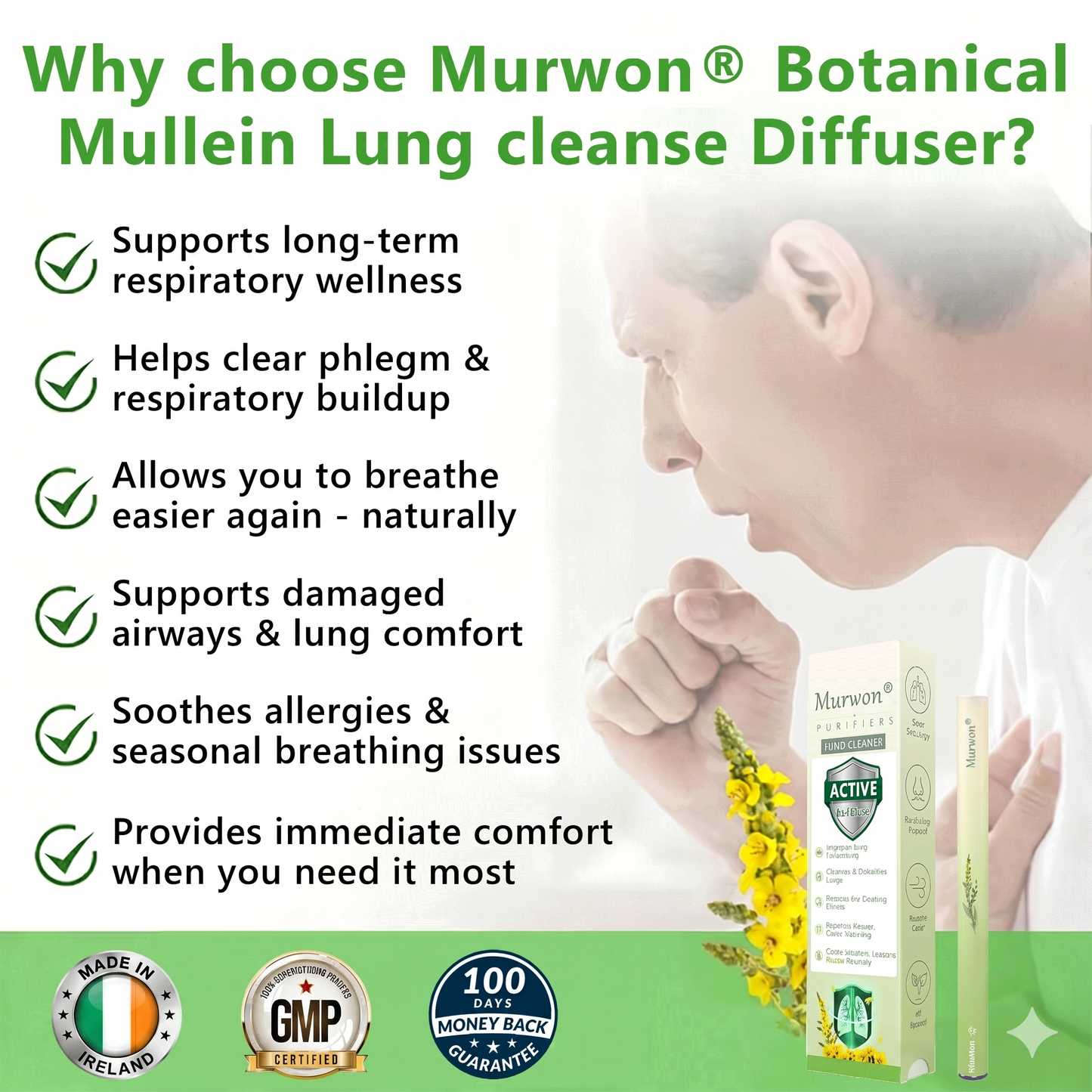 𝙊𝙛𝙛𝙞𝒄𝒊𝒂𝒍 𝑺𝒕𝒐𝒓𝒆✅𝐌𝐮𝐫𝐰𝒐𝒏® 𝐁𝐨𝐭𝐚𝐧𝐢𝐜𝐚𝐥 𝐌𝐮𝐥𝐥𝐞𝐢𝐧 𝐋𝐮𝐧𝐠 𝐂𝐥𝐞𝐚𝐧𝐬𝐞 𝐃𝐢𝐟𝐟𝐮𝐬𝐞𝐫🔥(👨‍⚕️Cough, Pharyngitis, shortness of breath, sputum, stuffy nose, bronchitis, bronchitis, allergy symptoms, lung discomfort)3❤️