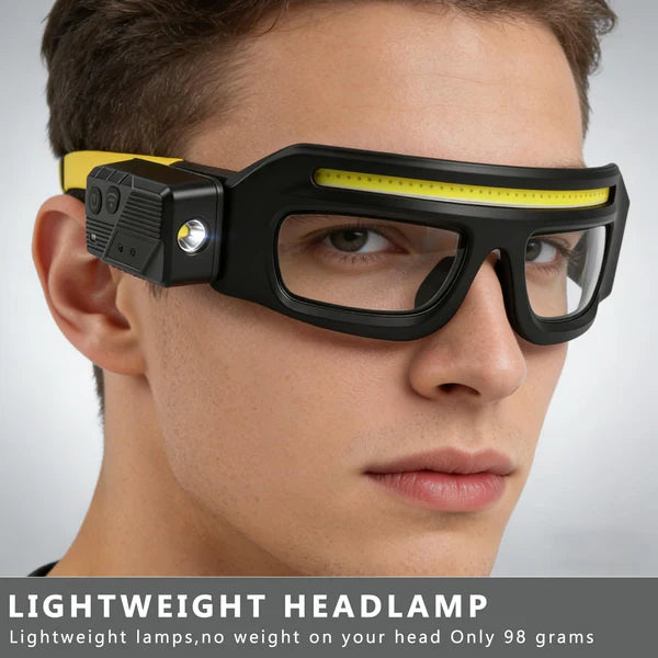 📢📢50   % OFF !!✨Rechargeable LED Glasses Headlamp