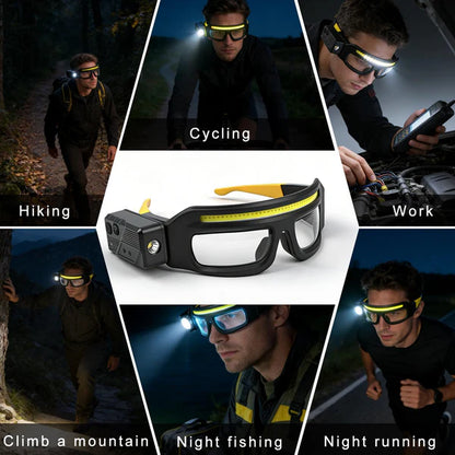 📢📢50   % OFF !!✨Rechargeable LED Glasses Headlamp
