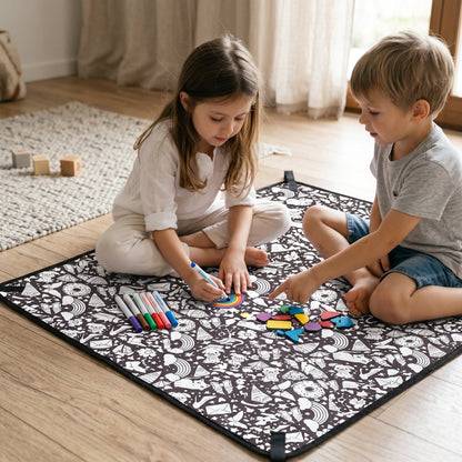 DIY Colouring Blanket with Fabric Markers
