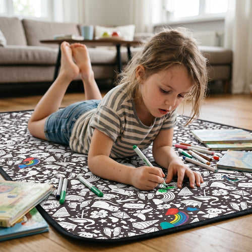 DIY Colouring Blanket with Fabric Markers