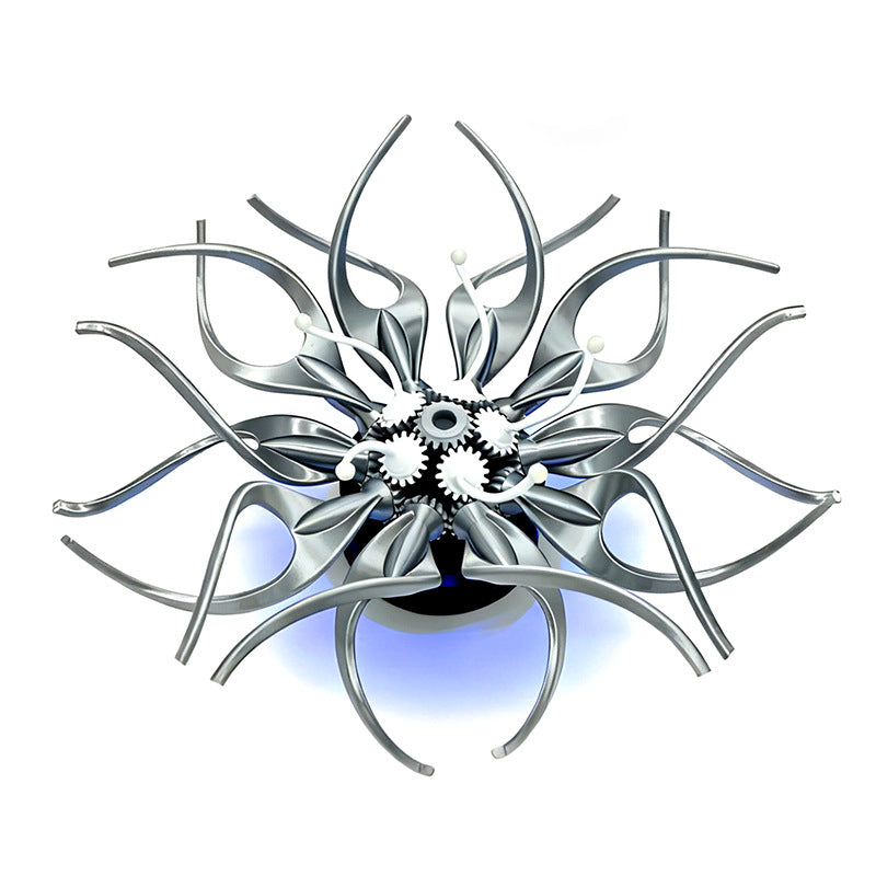 Gear & Petals: The Ultimate Kinetic Desk Sculpture & Ambient Decor 💡⚙️