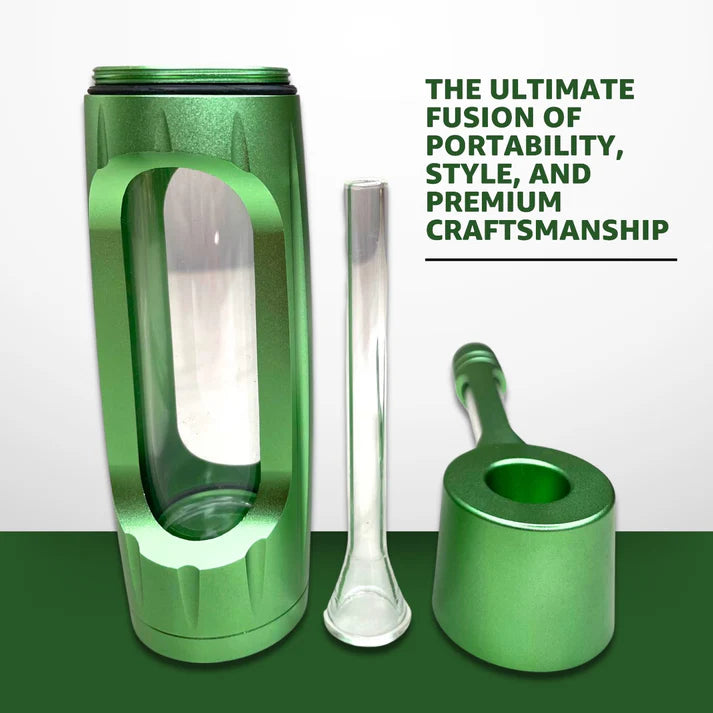 Portable Aluminum Alloy Glass Pipe