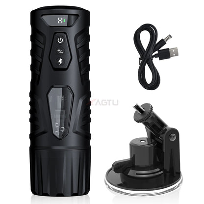 Automatic Male Masturbator 7 Thrusting Rotating Modes Mastubator Cup Electric Telescopic Sex Toy Pocket Pussy For Men Adult Toys