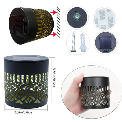 🔥Decorative Solar Mandala Garden Lights🔥 - Waterproof Metal Hollow Lantern for Patio & Yard Art